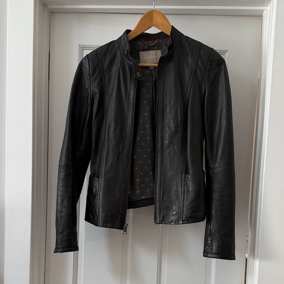 Banana Republic Black Leather Jacket - Picture 1 of 4